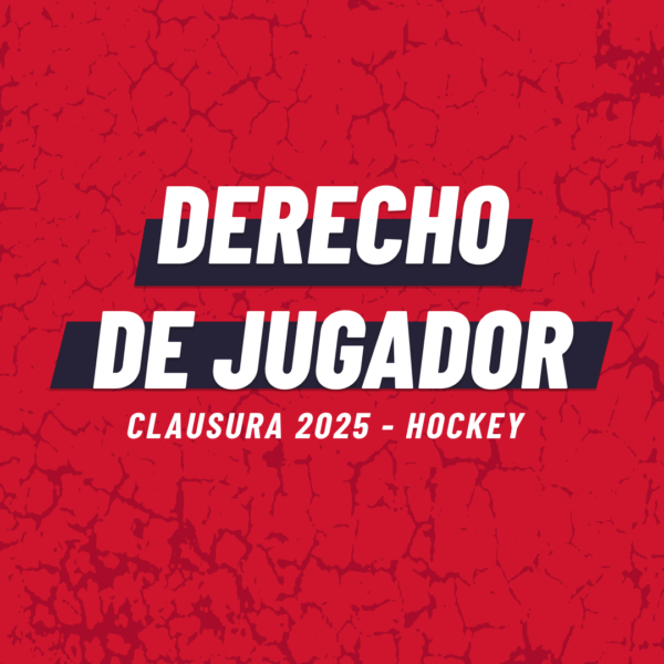 Derecho de Jugador Torneo Clausura 2025 Hockey